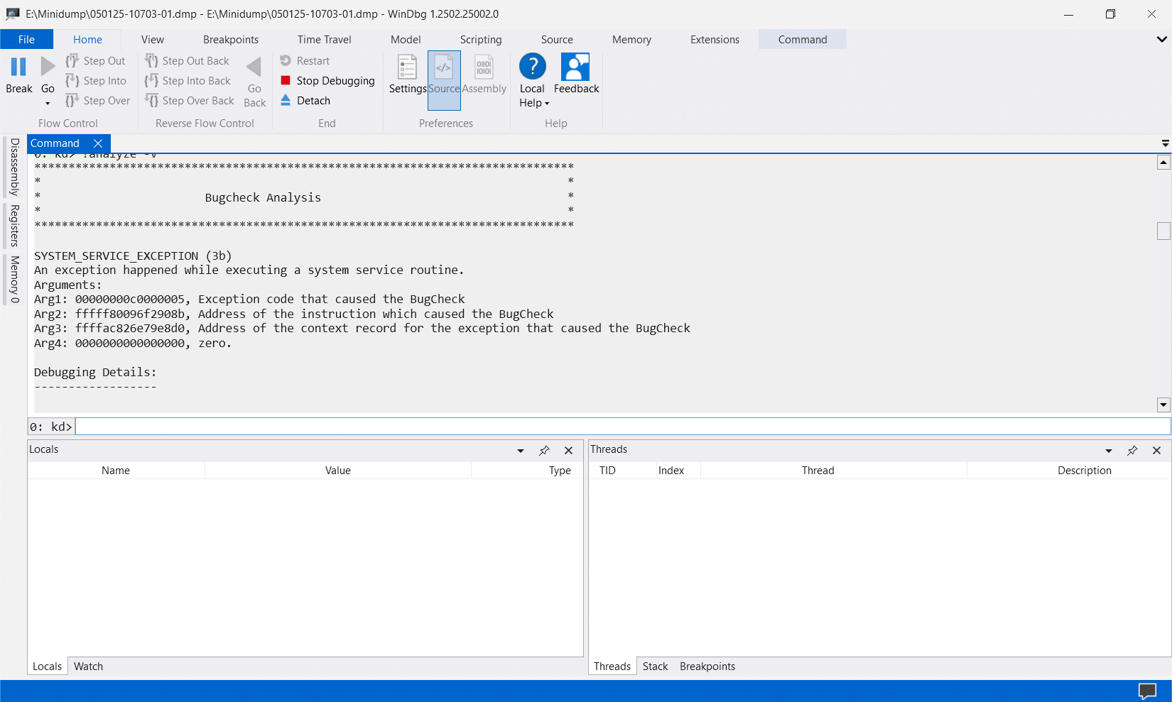 WinDbg Bugcheck Analysis